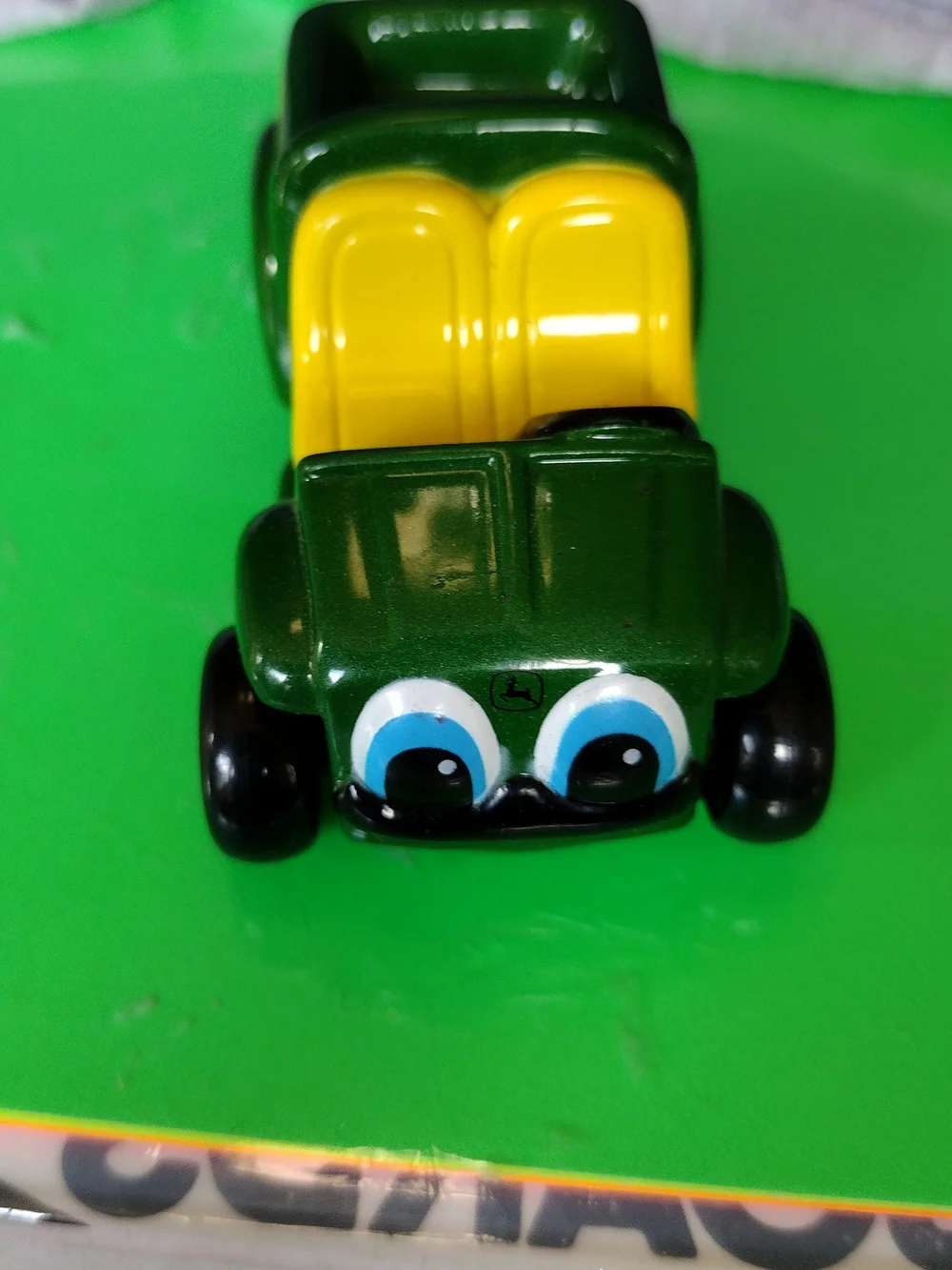 Green and Yellow Kids Toy Tractor - John Deere Style